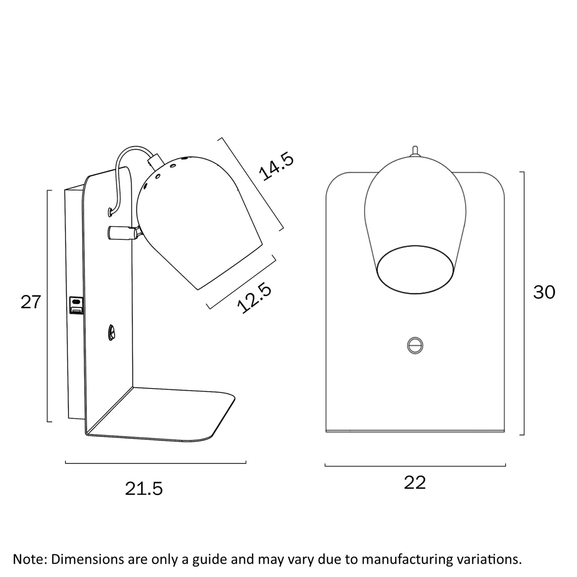 Telbix SHYN - 25W Wall Light-Telbix-Ozlighting.com.au