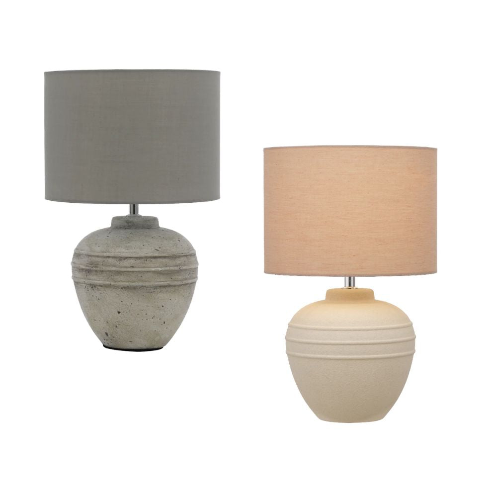 Telbix SIERRA Table Lamp - Ceramic, Sand-Telbix-Ozlighting.com.au