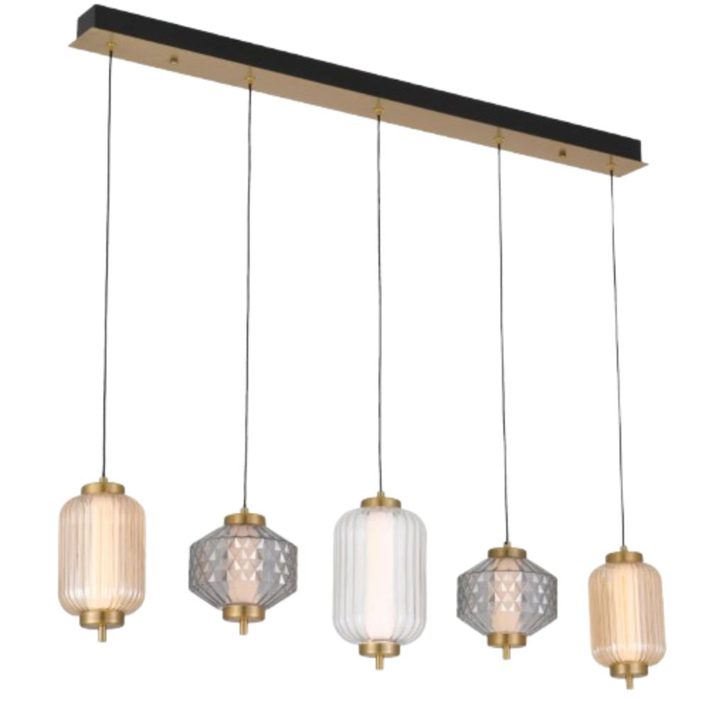 Telbix TORSO Pendant - 5 Light Bar-Telbix-Ozlighting.com.au