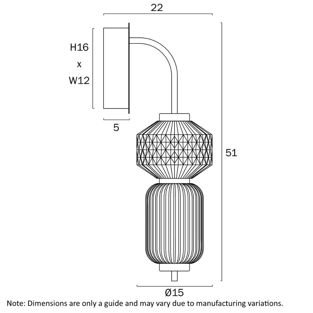 Telbix TORSO Wall Light - 12W-Telbix-Ozlighting.com.au
