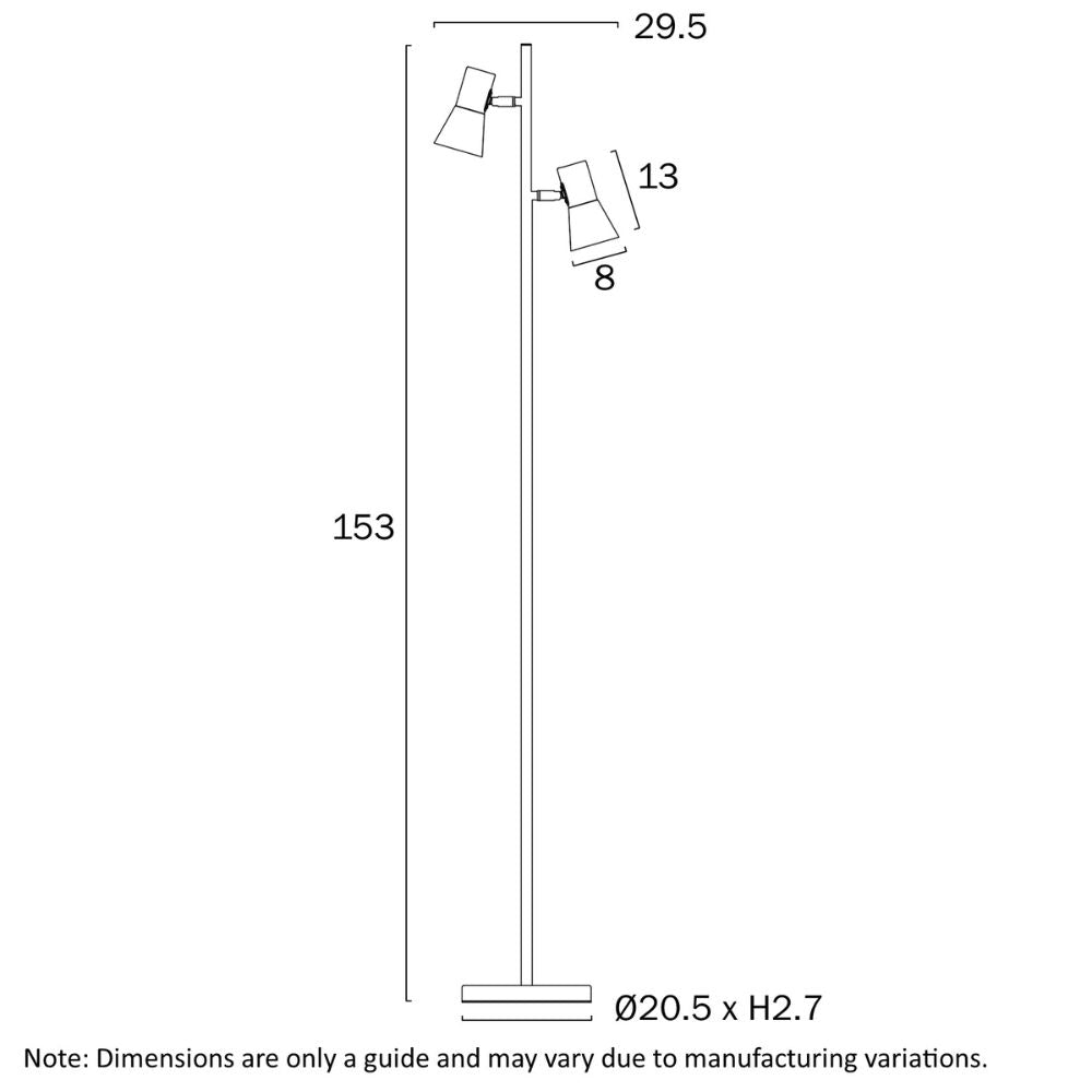Telbix VERIK Floor Lamp - 12W-Telbix-Ozlighting.com.au