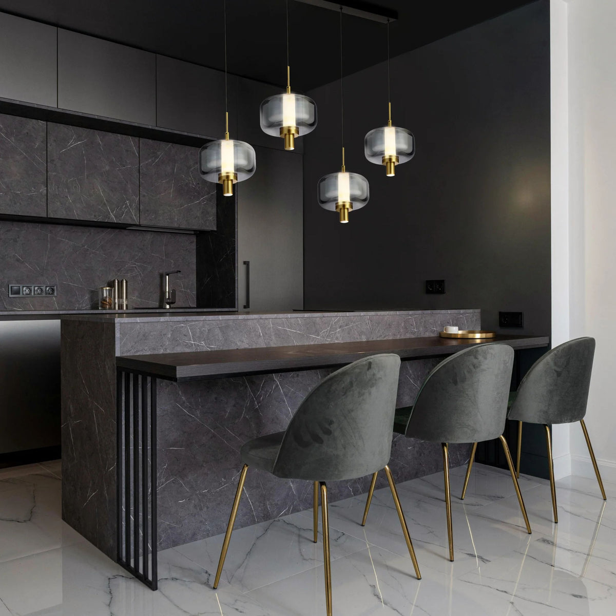 Telbix VOLEN Pendant - 4 Light Bar-Telbix-Ozlighting.com.au