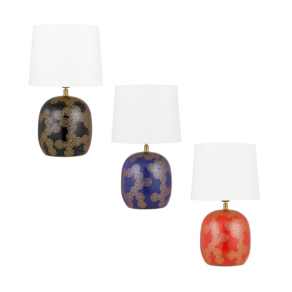 Telbix WISHES Table Lamp - Patterned Ceramic-Telbix-Ozlighting.com.au