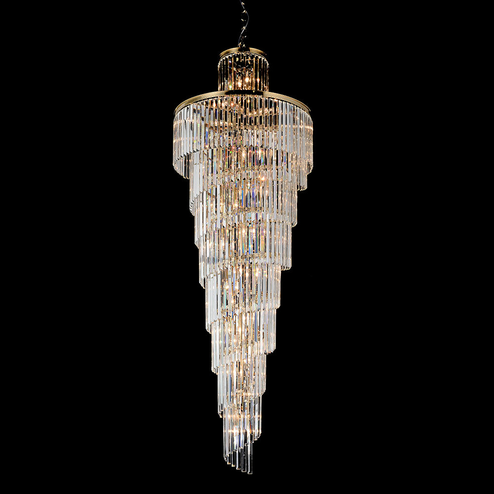Vencha CHANEL - Large Spiral Chandelier Ceiling Light-Vencha-Ozlighting.com.au