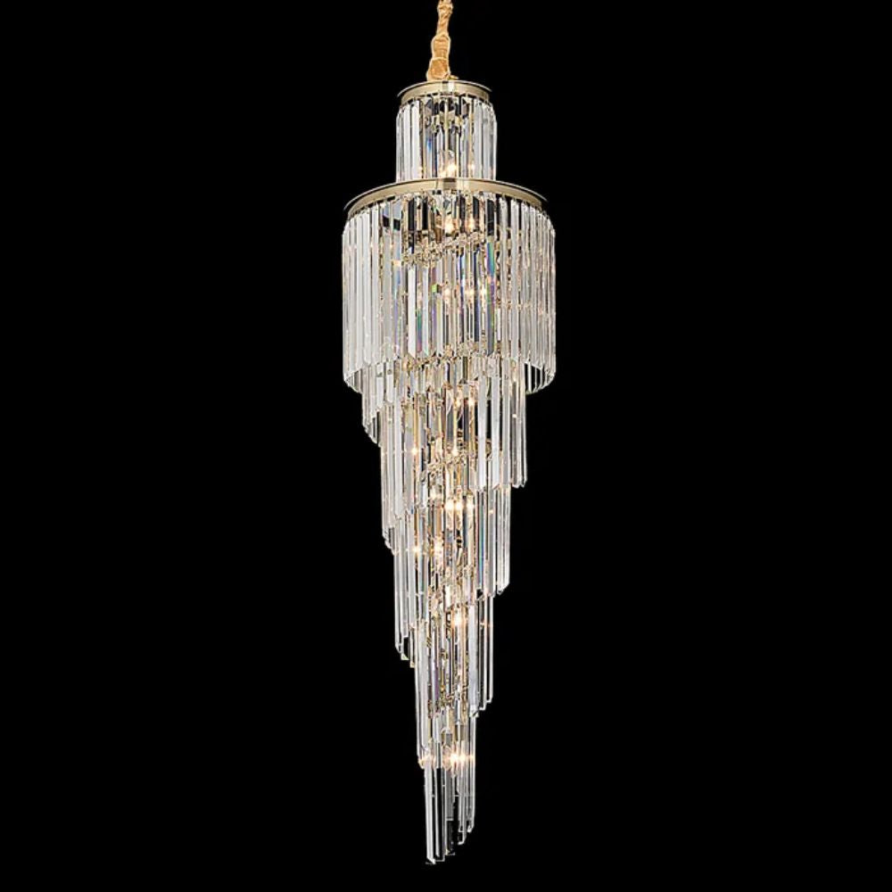 Vencha CHANEL - Small Spiral Chandelier Ceiling Light-Vencha-Ozlighting.com.au