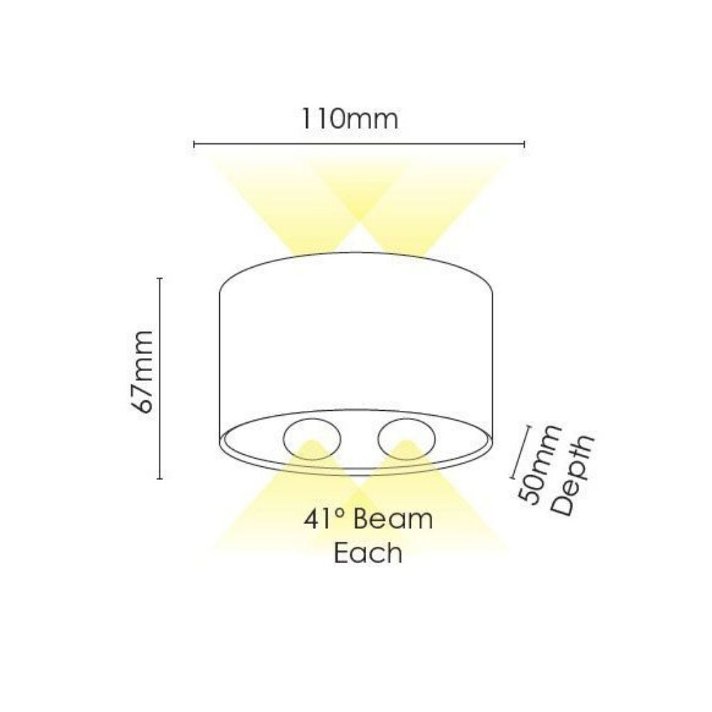 Vencha OPULA 2 - 4W Wall Light-Vencha-Ozlighting.com.au