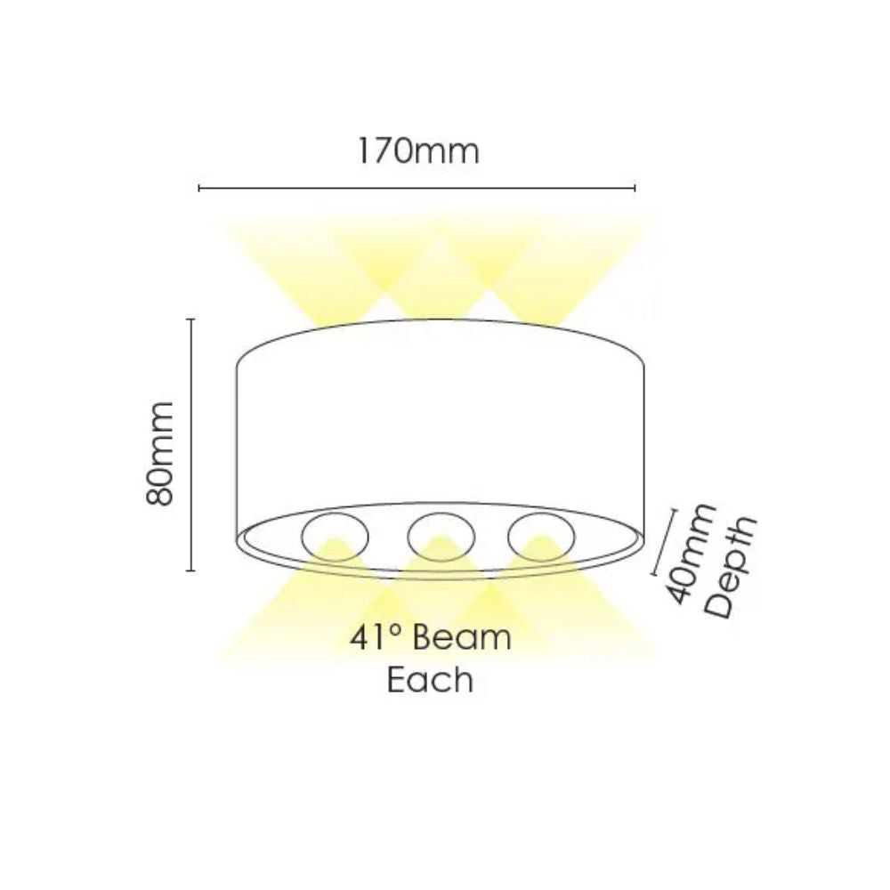Vencha OPULA 3 - 6W Wall Light-Vencha-Ozlighting.com.au