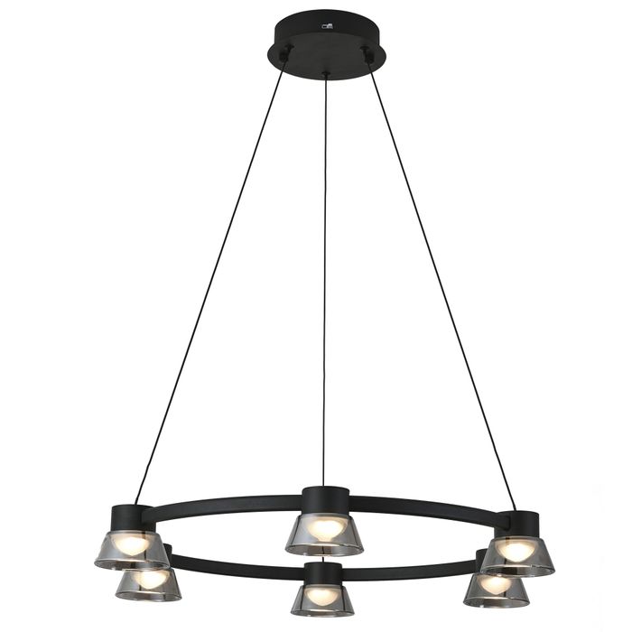 Vencha Rocket 600 Round Pendant Light - Black-Vencha-Ozlighting.com.au