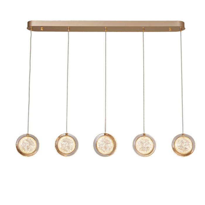 Vencha Yoyo-5 Bar Pendant Light - Gold-Vencha-Ozlighting.com.au