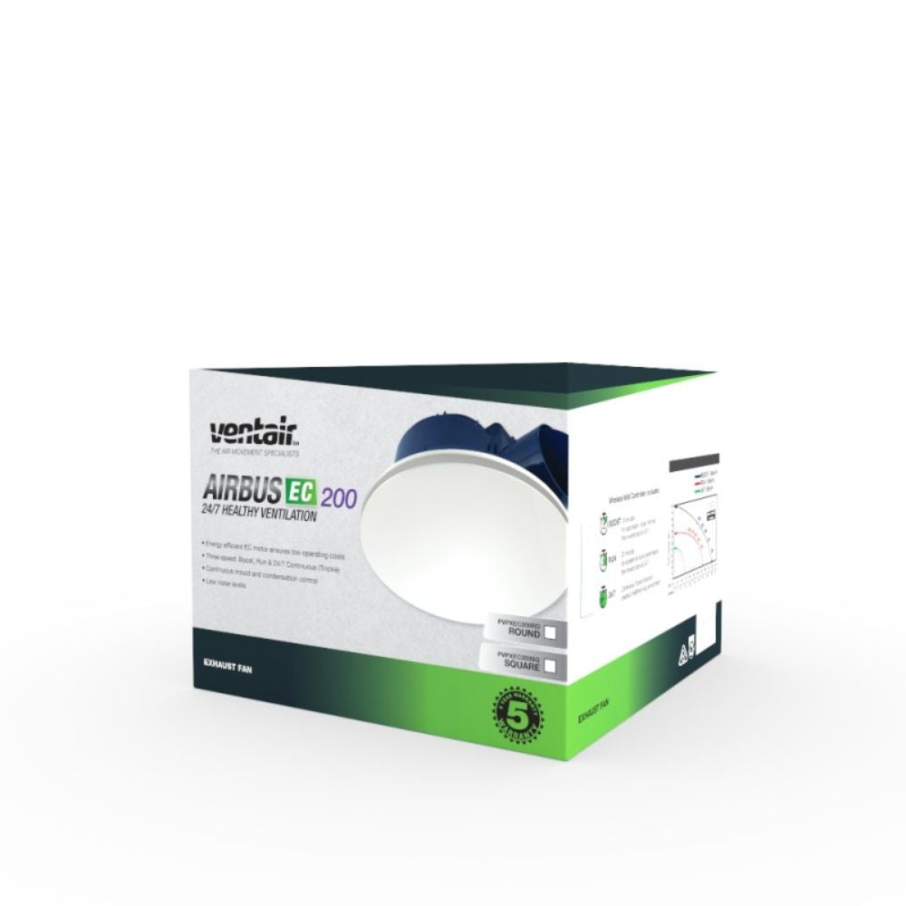 Ventair AIRBUS Exhaust Fan - Energy Efficient-Ventair-Ozlighting.com.au