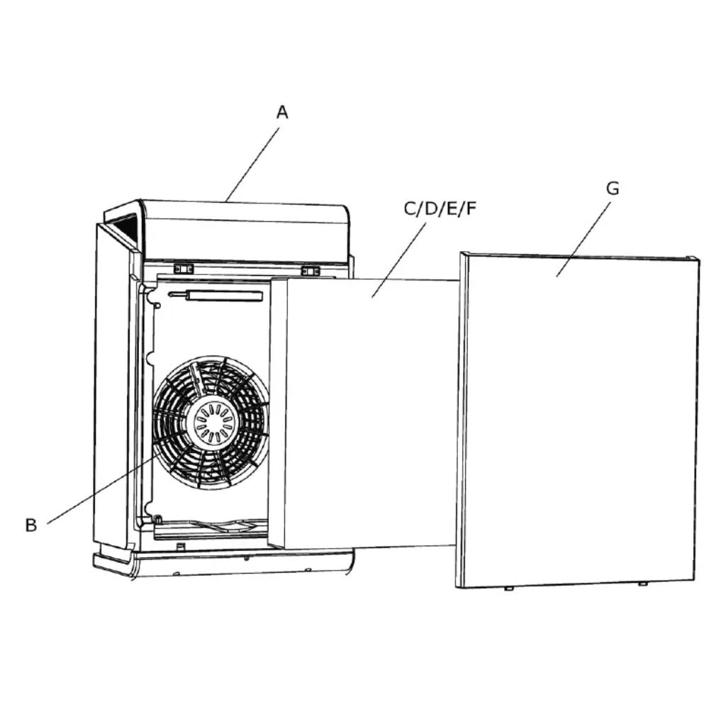 Ventair - Filter Unit to Suit 260 Pure Air Room-Ventair-Ozlighting.com.au