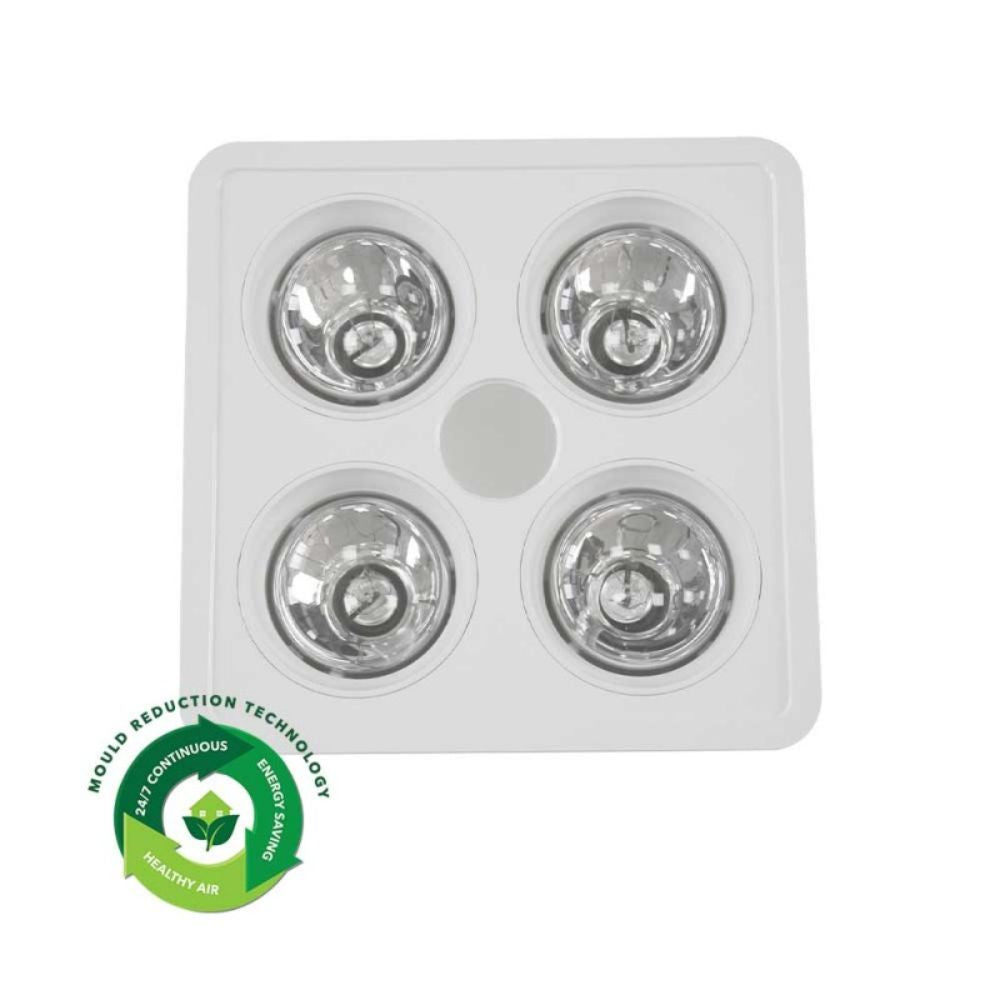 Ventair HEATFORCE - 2/4 DC Bathroom LED Downlight-Ventair-Ozlighting.com.au