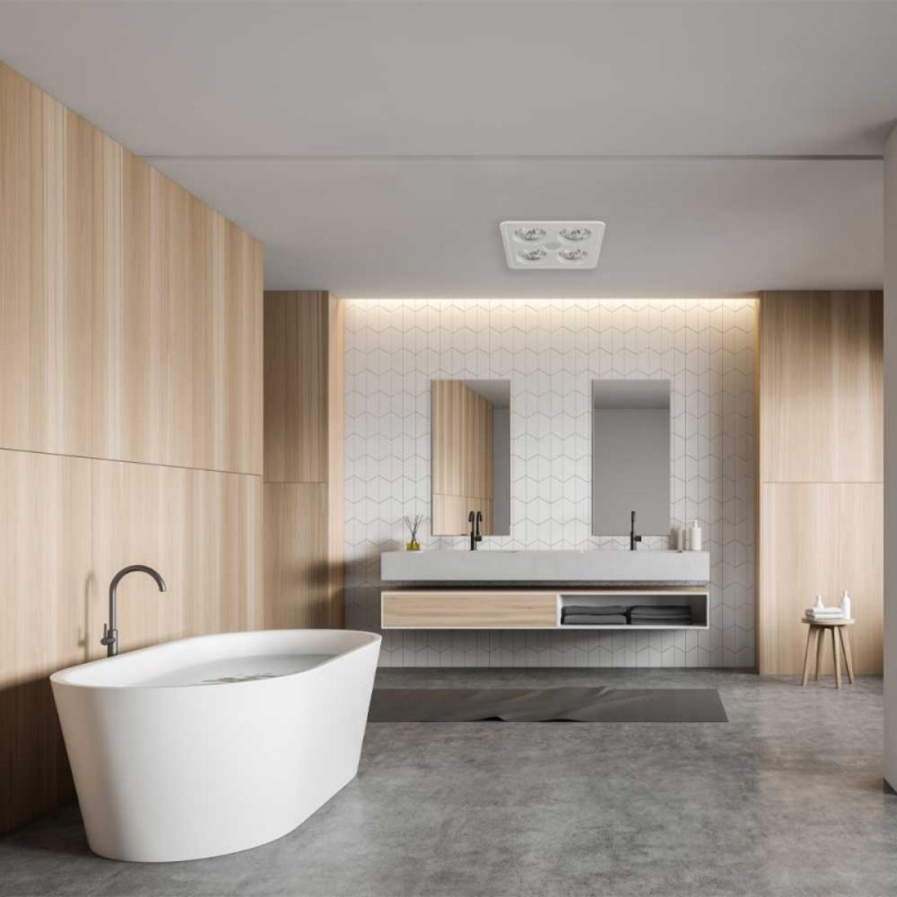 Ventair HEATFORCE - 2/4 DC Bathroom LED Downlight-Ventair-Ozlighting.com.au