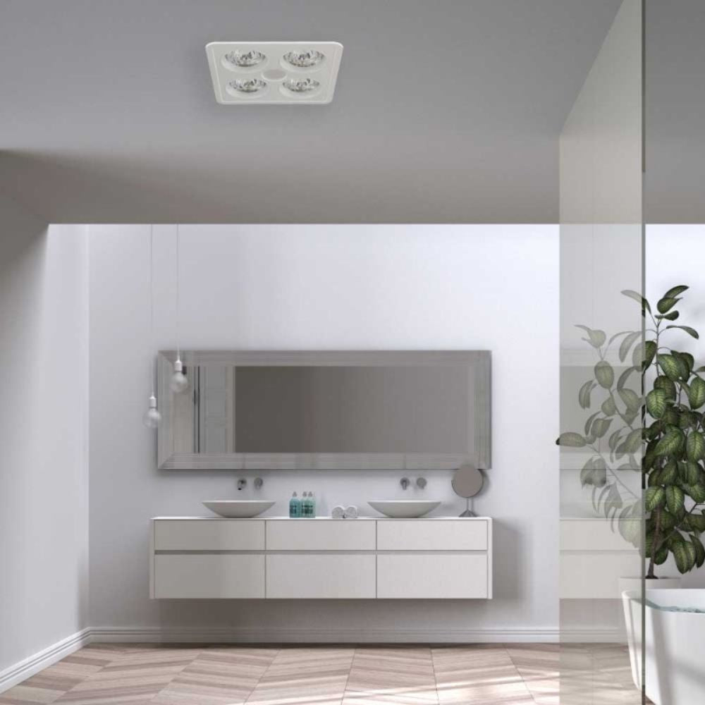 Ventair HEATFORCE BOOST - 2/4 DC Bathroom LED Downlight-Ventair-Ozlighting.com.au