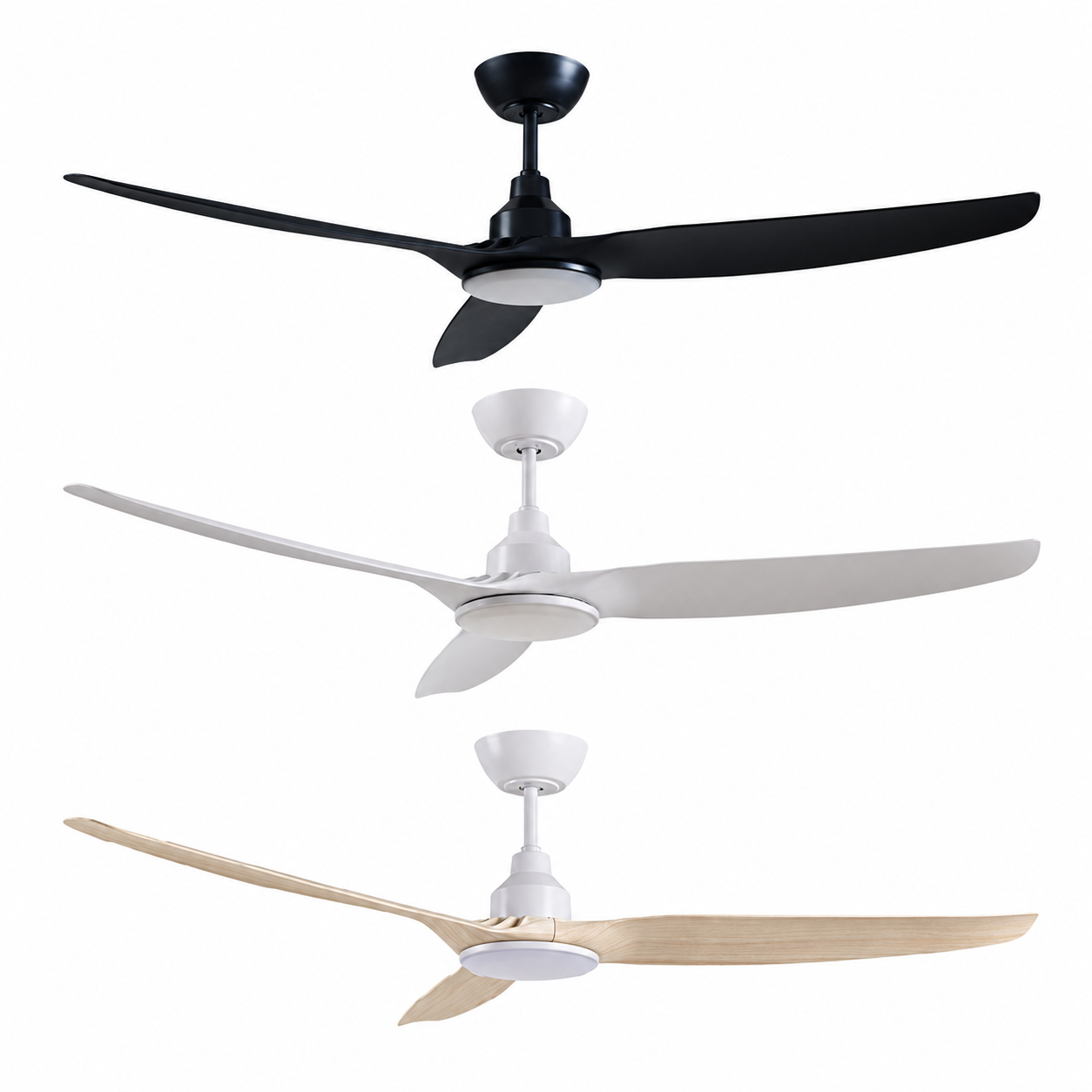 Ventair SKYFAN-48-LIGHT - 1200mm 48" DC Ceiling Fan With 20W LED Light - Smart Control Adaptable - Remote Included-Ventair-Ozlighting.com.au
