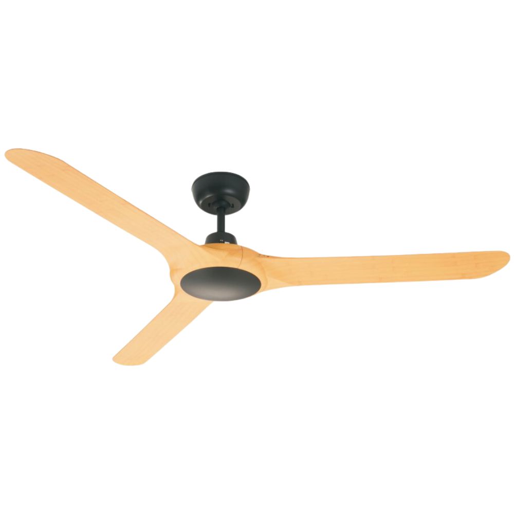 Ventair SPYDA-50 AC Ceiling Fan - 3 Blade 1250mm 50" Fully Moulded PC, Bamboo-Ventair-Ozlighting.com.au