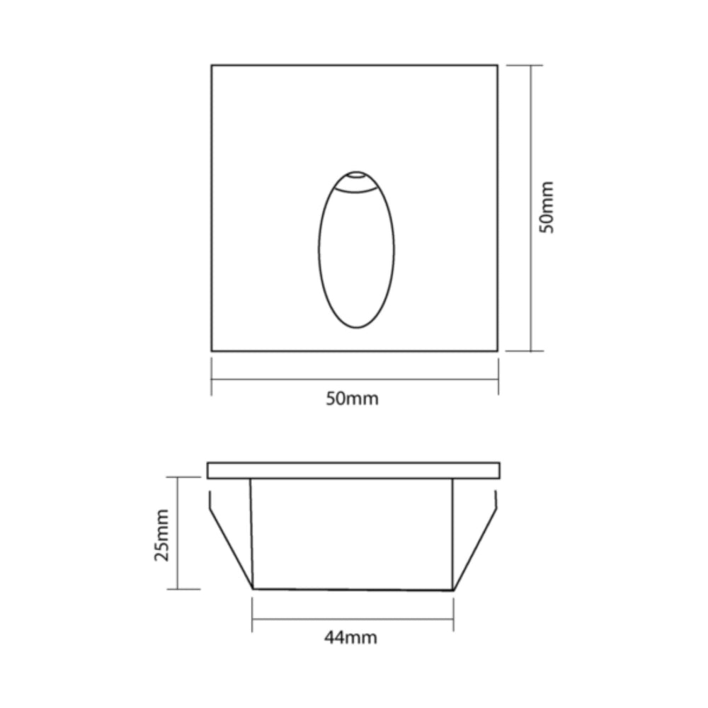 Vibe C05 Series Step Light Recessed Dimmable-Vibe Lighting-Ozlighting.com.au