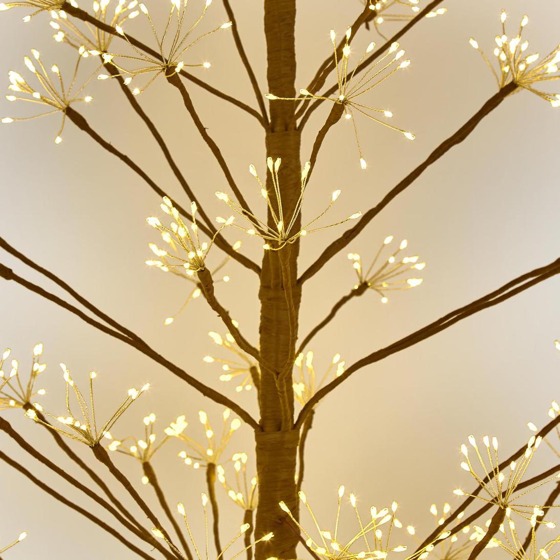 Vixen & Velvet NATURE STARRY Light-Up Tree - 180cm, Brown, 1395 LEDs-VIXEN & VELVET-Ozlighting.com.au