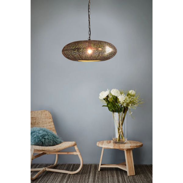 Zaffero ATLAS - Perforated Ellipse Metal Pendant-Zaffero-Ozlighting.com.au