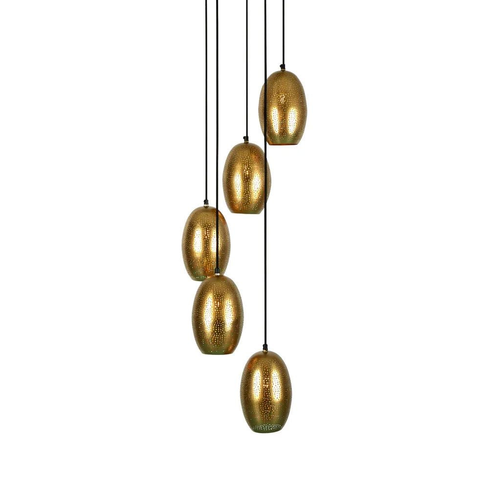 Zaffero CONSTELLATION Pendant - 5 Light Metal Cluster-Zaffero-Ozlighting.com.au