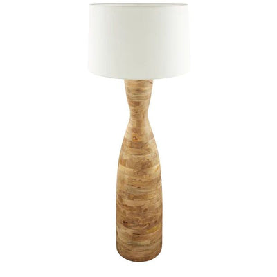 Zaffero ESRAJ - Turned Wood Floor Lamp-Zaffero-Ozlighting.com.au