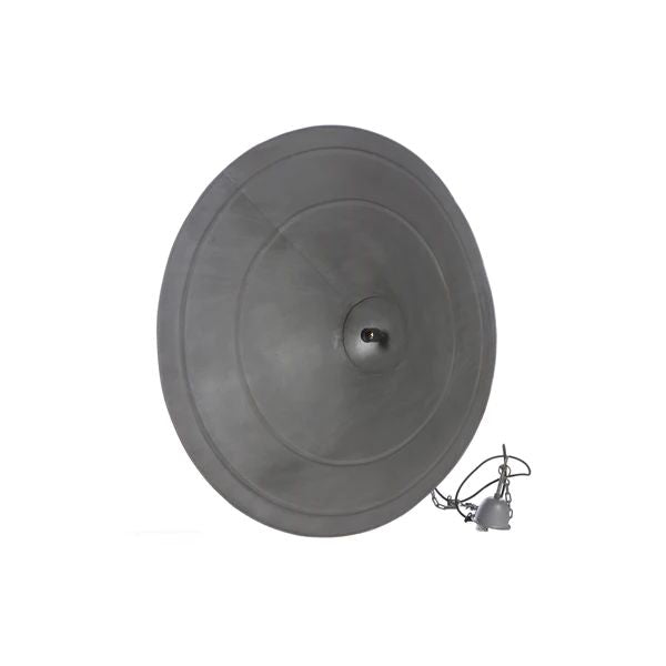 Zaffero HUDSON Pendant - Antique Zinc & Wood Extra Large Iron Dish-Zaffero-Ozlighting.com.au