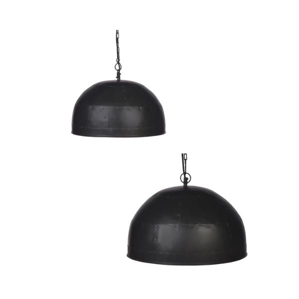 Zaffero NOIR Pendant - Metal Dome Industrial-Zaffero-Ozlighting.com.au