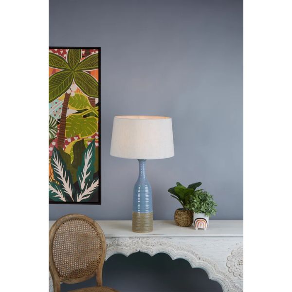 Zaffero POTTERS - Slim Glazed Ceramic Table lamp-Zaffero-Ozlighting.com.au