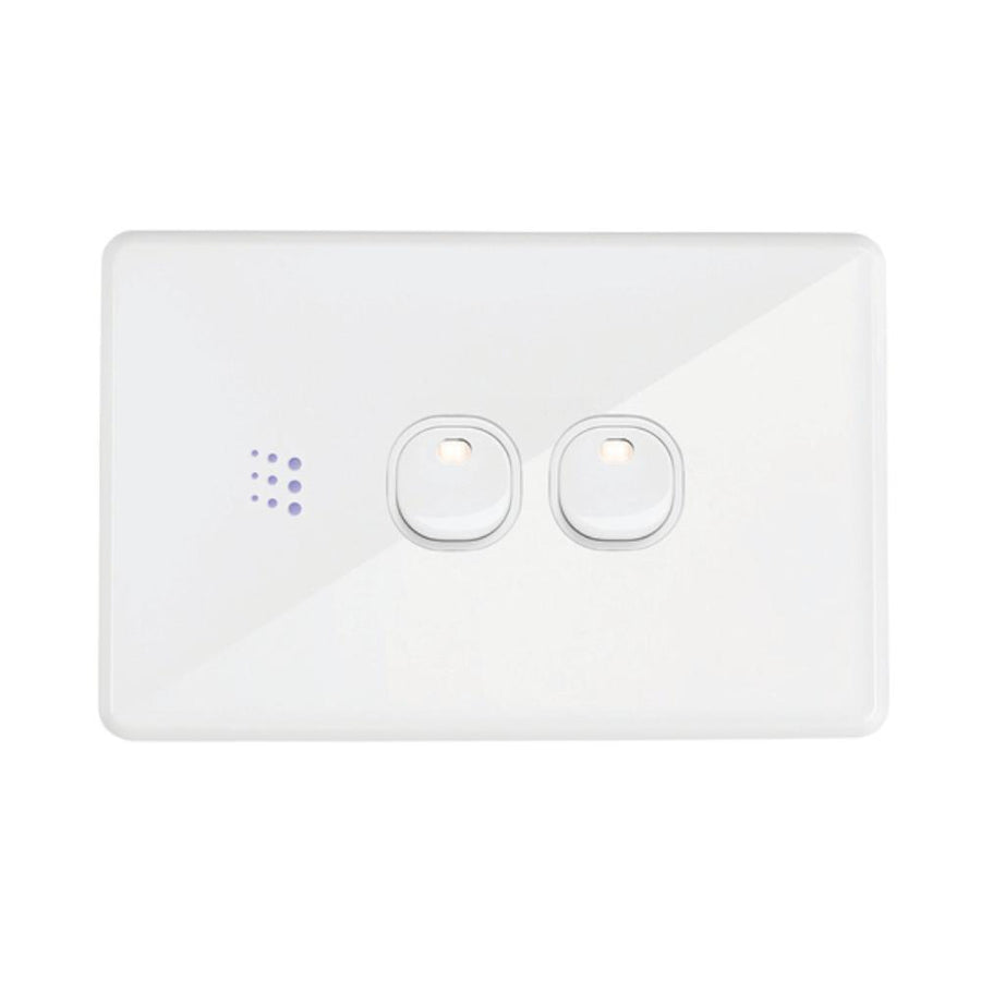 Zimi POWERMESH - Smart Double Multi Purpose Switch (Horizontal)-Zimi-Ozlighting.com.au
