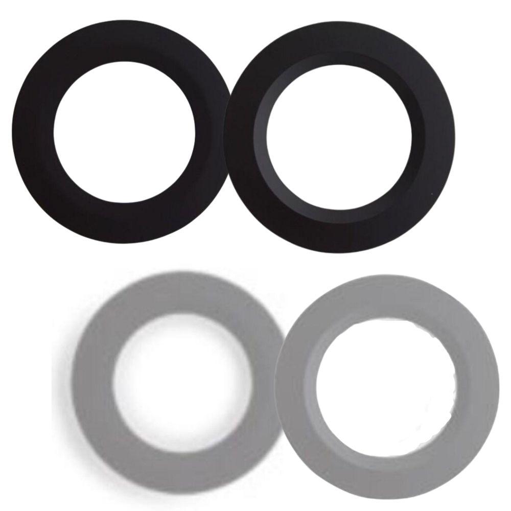Atom ALTIUS-TRIM - Altius Series Flush/Recessed Interchangeable Trim Accessory - Black/Satin Nickel-Atom Lighting-Ozlighting.com.au