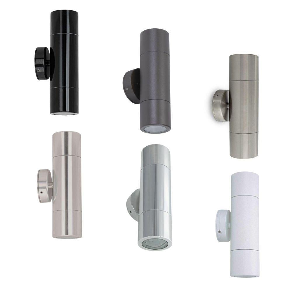 Atom AT5004 LED Up/Down Wall Light - 2x6W, GU10, 4000K, IP65-Atom Lighting-Ozlighting.com.au