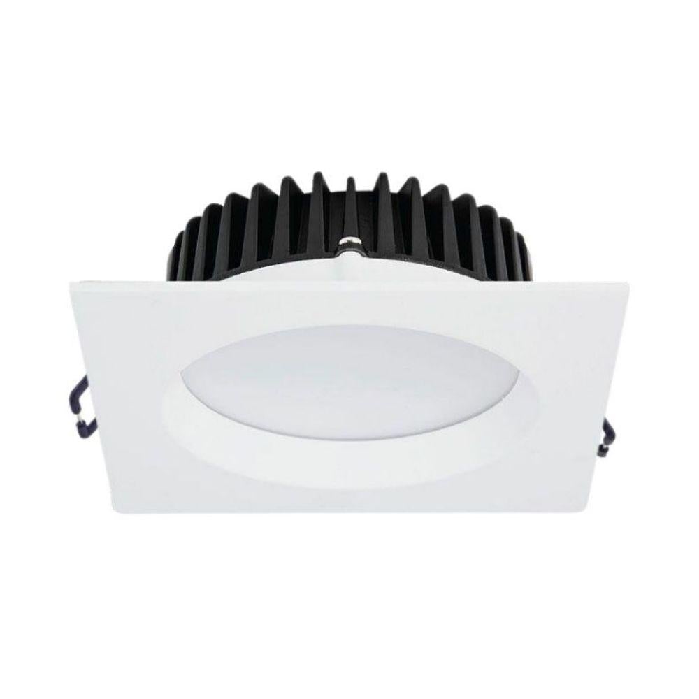 Atom AT9021 LED Downlight - 12W, Tri-Colour, Dimmable, IP44, Square, Deep Face-Atom Lighting-Ozlighting.com.au