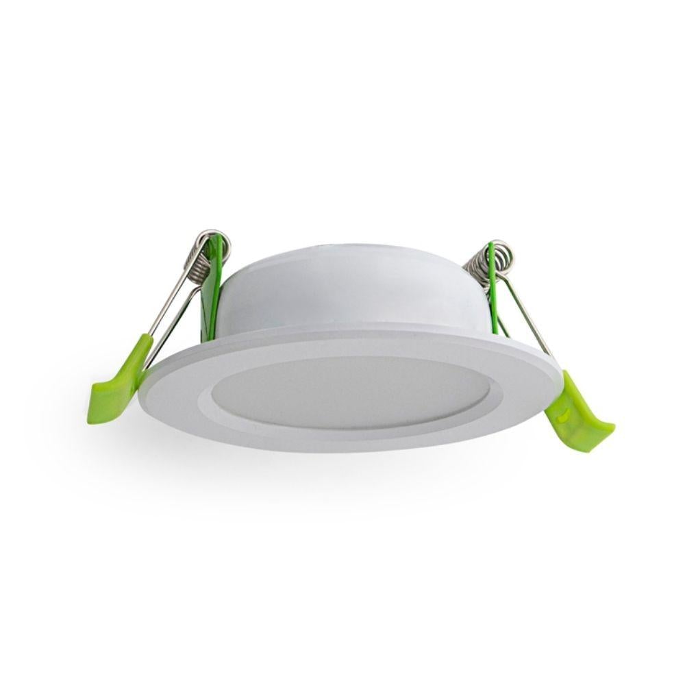 Atom AT9036 LED Downlight - 9W, 3000K/4000K, Dimmable, IP44, Round, Flat Face-Atom Lighting-Ozlighting.com.au