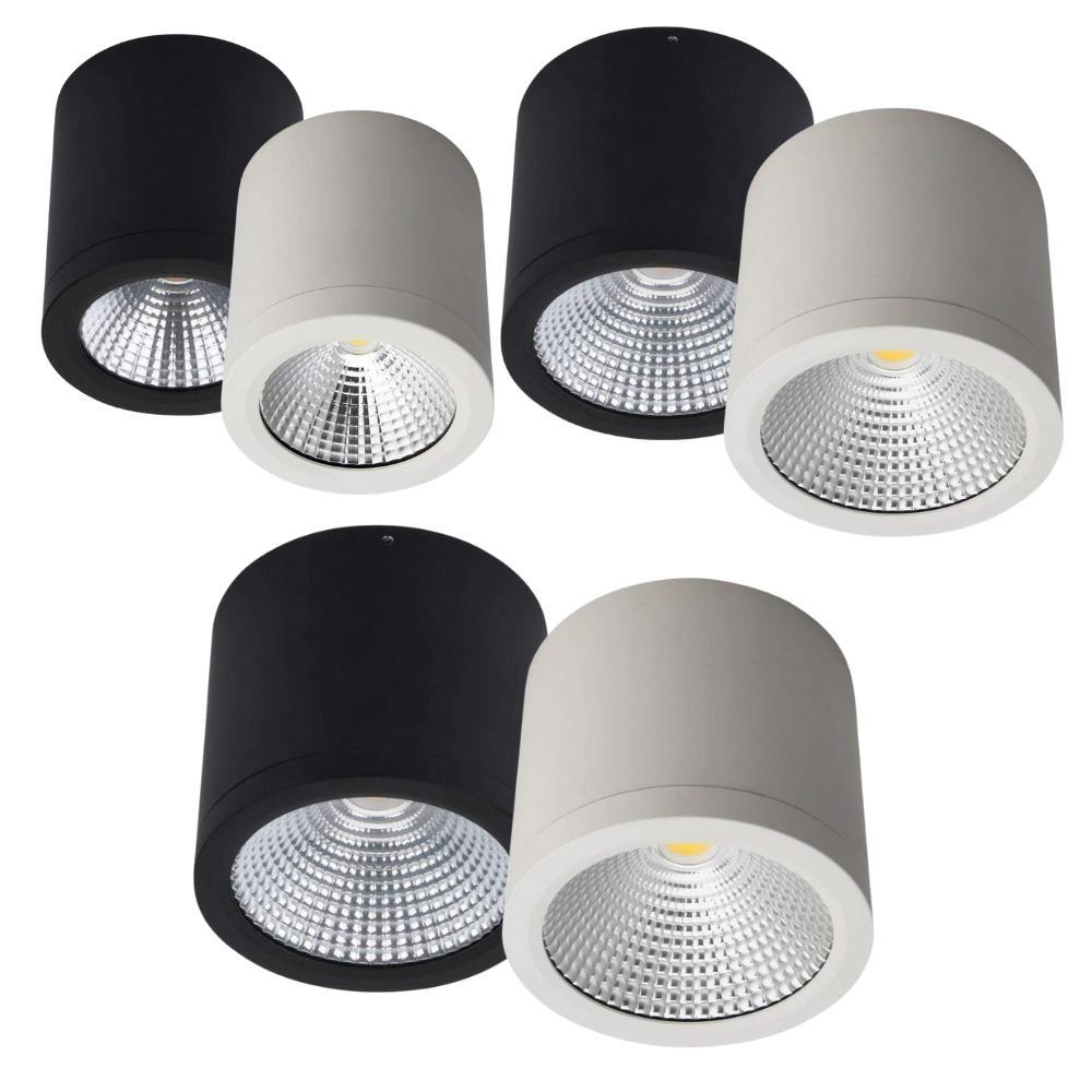 Atom AT9064/5/6 LED Downlight - 10W/25W/35W, Dimmable, IP54, Surface Mount-Atom Lighting-Ozlighting.com.au
