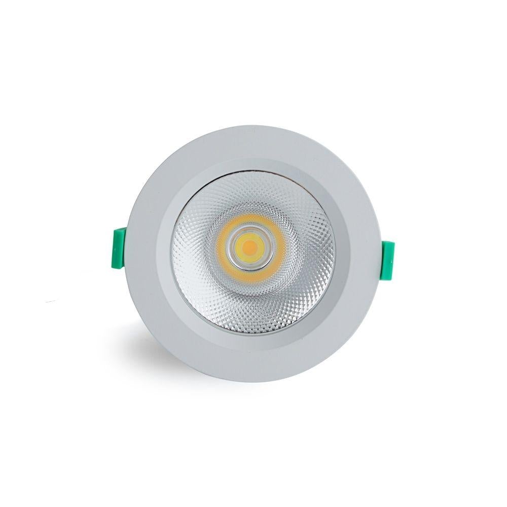 Atom AT9087 LED Downlight - 15W, Tri-Colour, Dimmable, IP40, Round, Deep Face-Atom Lighting-Ozlighting.com.au