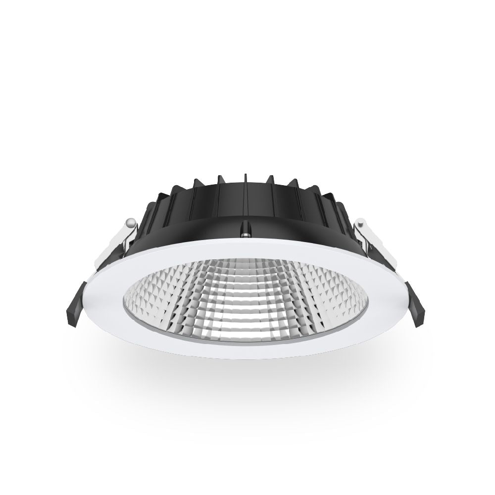 Atom AT9087 SER II LED Downlight - 12W/16W/24W/30W, Tri-Colour, Dimmable, IP44, Commercial-Atom Lighting-Ozlighting.com.au