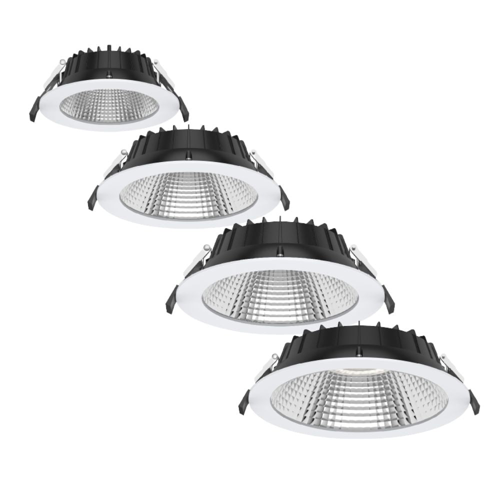 Atom AT9087 SER II LED Downlight - 12W/16W/24W/30W, Tri-Colour, Dimmable, IP44, Commercial-Atom Lighting-Ozlighting.com.au