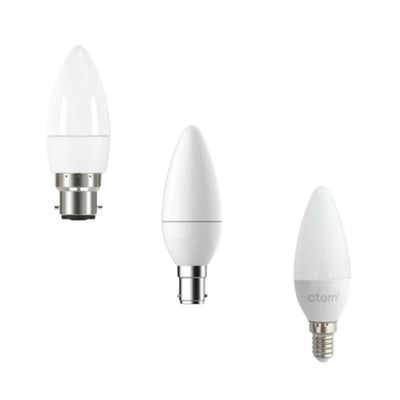 Atom AT9421 - 6W Dimmable Candle Lamp IP20 - B22/B15/E14-Atom Lighting-Ozlighting.com.au
