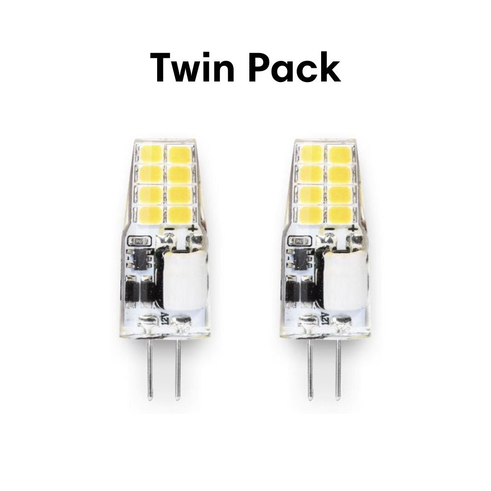 Atom AT9470 LED Globe - 2.5W, 12V DC, G4, IP20, Twin - DRIVER REQUIRED-Atom Lighting-Ozlighting.com.au
