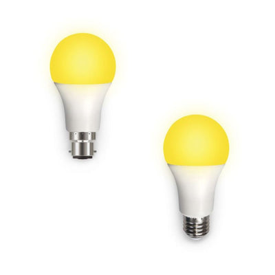 Atom AT9479 - 12W LED GLS A60 Shape Yellow Anti-Insect Bug Globe - B22/E27-Atom Lighting-Ozlighting.com.au