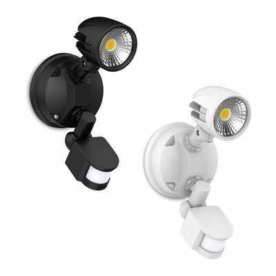 Atom CONDOR - 13W LED Single Head Tri-Colour Exterior Security Spotlight With Sensor IP54-Atom Lighting-Ozlighting.com.au