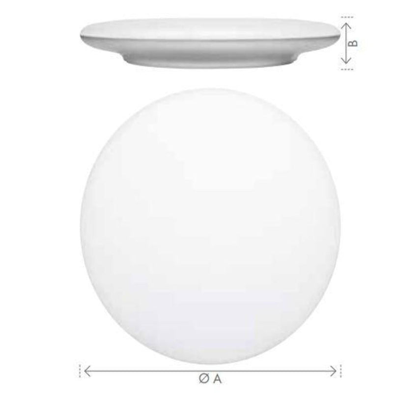 Brilliant ALLORA - 12W/25W LED Dimmable 250mm/400mm Round Oyster Ceiling Light IP44 - 4200K-Brilliant Lighting-Ozlighting.com.au