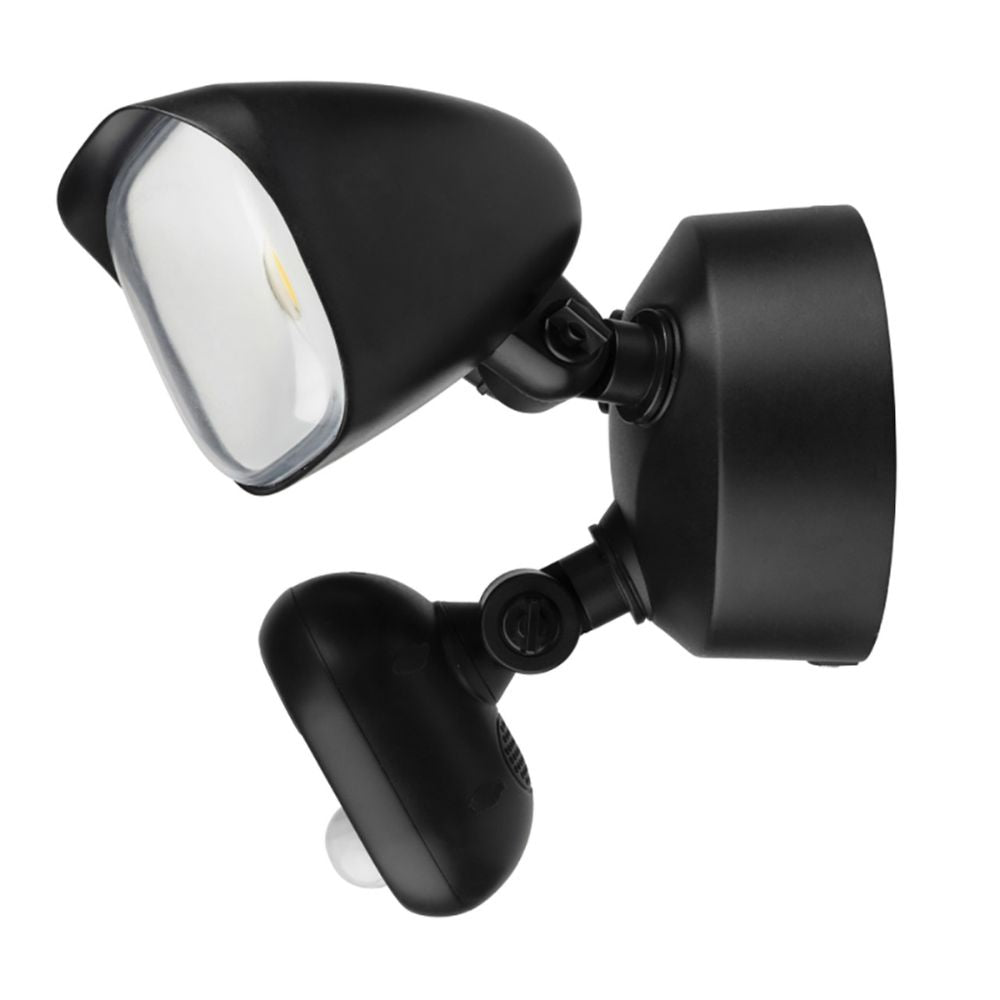 Brilliant ALLY Smart Twin Head LED Outdoor Spotlight - 20W Wi-Fi Security Camera, Sensor IP44, 4000K-Brilliant Lighting-Ozlighting.com.au
