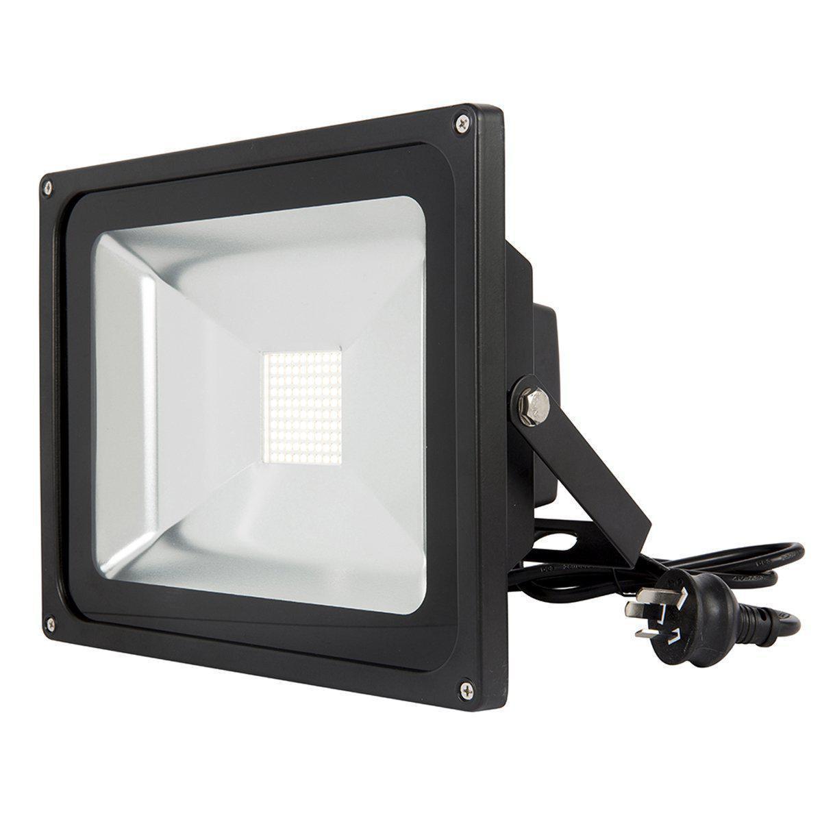 Brilliant AVENGER-II LED Outdoor Floodlight - 30W/50W DIY, IP65, 4200K-Brilliant Lighting-Ozlighting.com.au