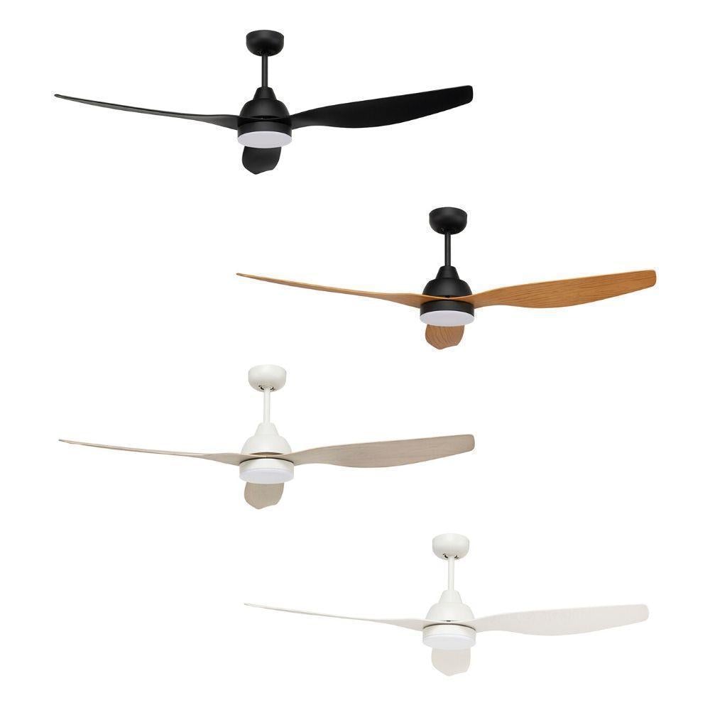 Brilliant BAHAMA-SMART DC Ceiling Fan - 3 Blade 1320mm 52" ABS, LED Light and Smart App Control-Brilliant Lighting-Ozlighting.com.au