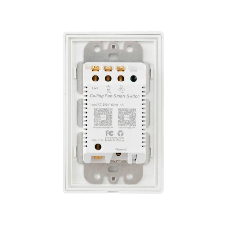 Brilliant CEILING-FAN-WALL-SWITCH-SMART - WiFi AC Ceiling Fan Controller-Brilliant Lighting-Ozlighting.com.au