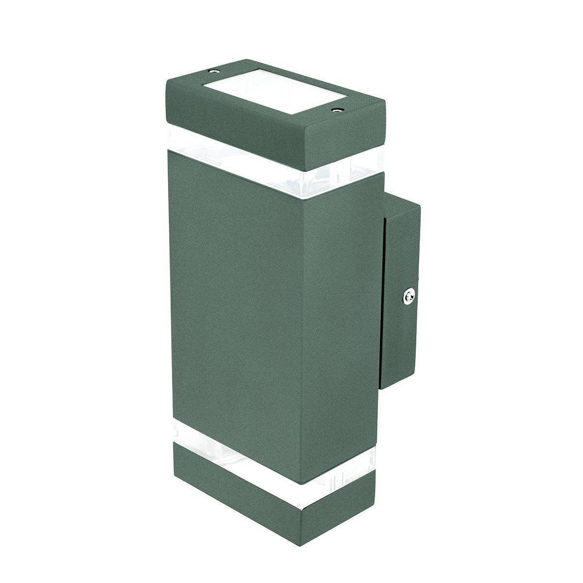 Brilliant ENTASIS-2WB Outdoor Up/Down Wall Light - 2XGU10 Modern, IP44-Brilliant Lighting-Ozlighting.com.au