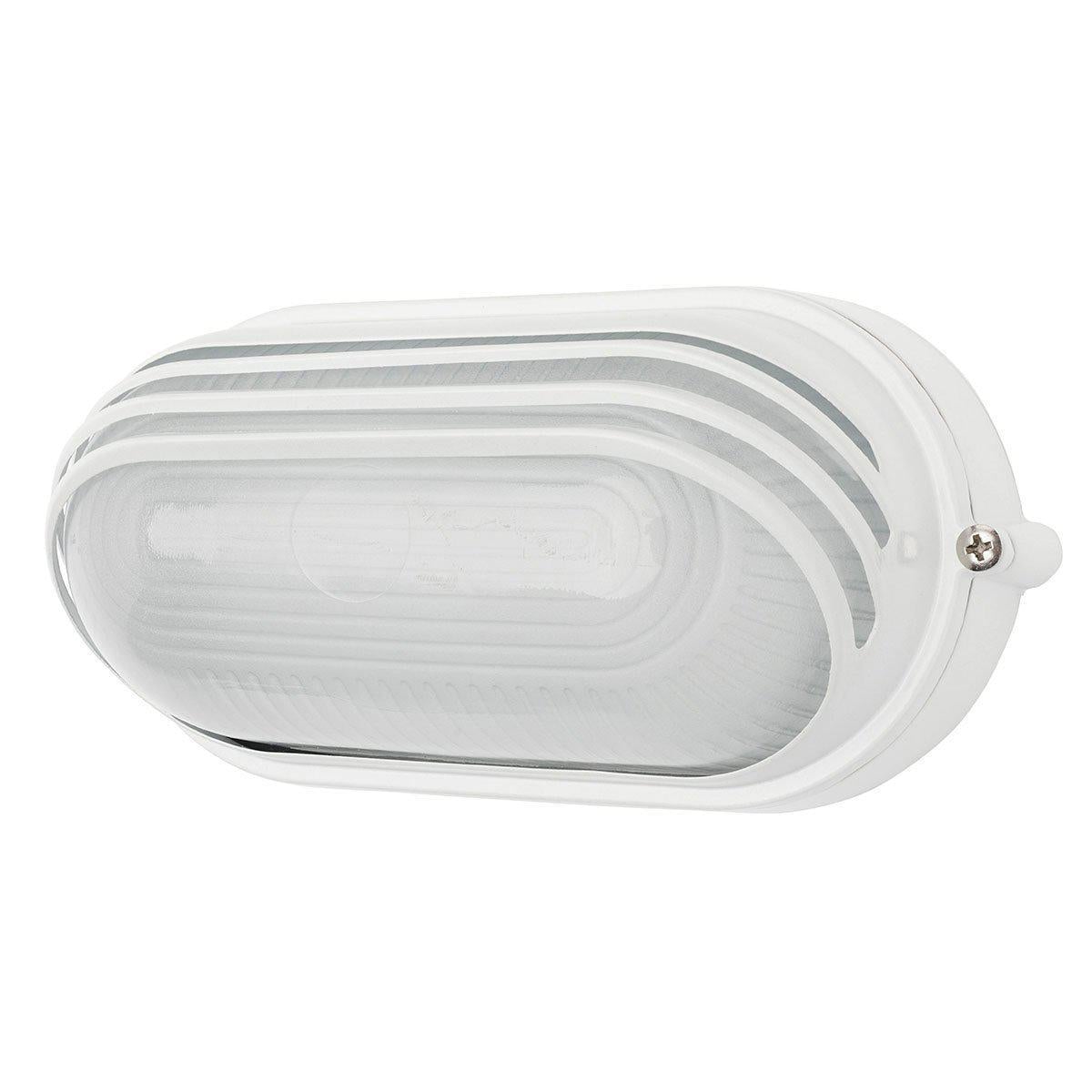 Brilliant ESSEX - 7.5W LED Exterior Plain/Eyelid Oval Bunker Light IP54 - 3000K-Brilliant Lighting-Ozlighting.com.au