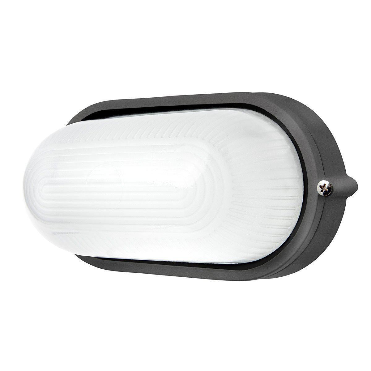 Brilliant ESSEX LED Outdoor Plain/Eyelid Oval Bunker Light - 7.5W, IP54, 3000K-Brilliant Lighting-Ozlighting.com.au