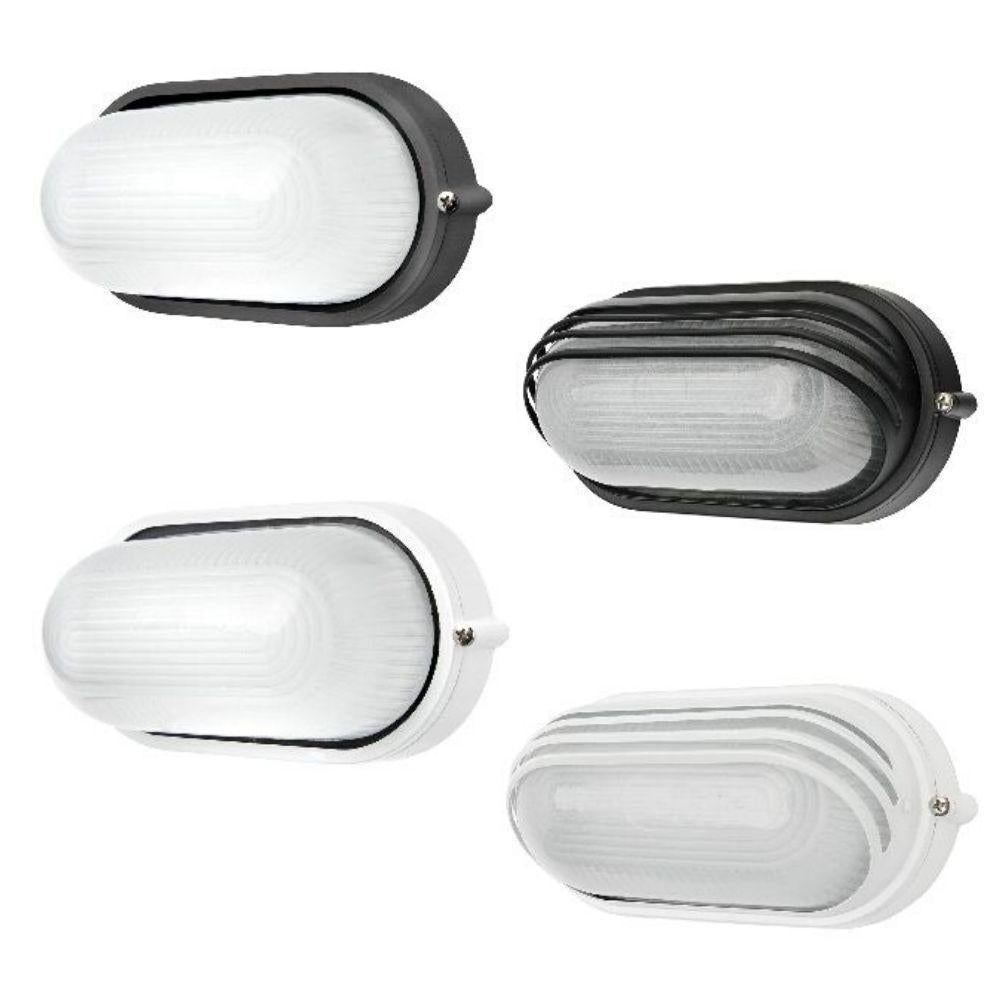 Brilliant ESSEX LED Outdoor Plain/Eyelid Oval Bunker Light - 7.5W, IP54, 3000K-Brilliant Lighting-Ozlighting.com.au